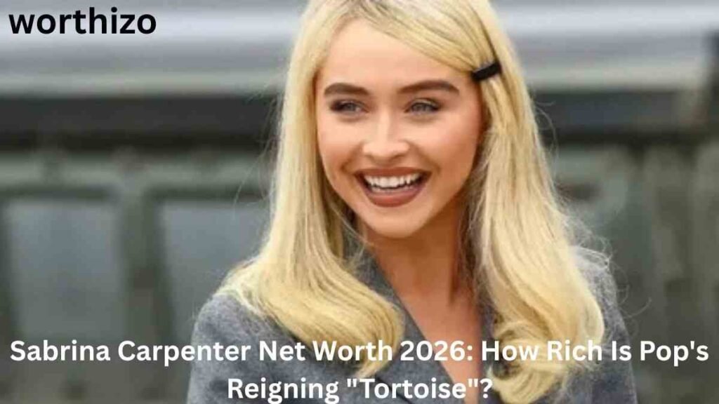 Sabrina Carpenter Net Worth 2026 – Sabrina Carpenter smiling in a stylish portrait